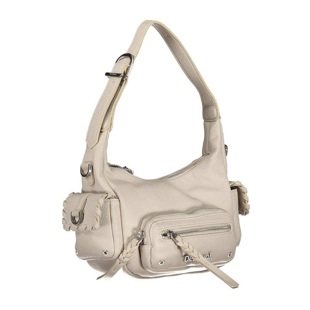 Desigual Bianco Poliuretano Women Handbag | Regal Royce
