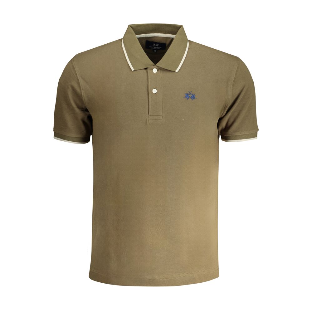La Martina Verde Cotton Men Polo Shirt | Regal Royce