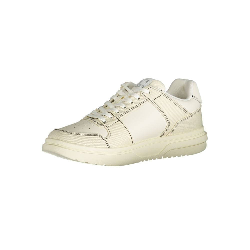 Tommy Hilfiger White Polyurethane Men Sneaker | Regal Royce