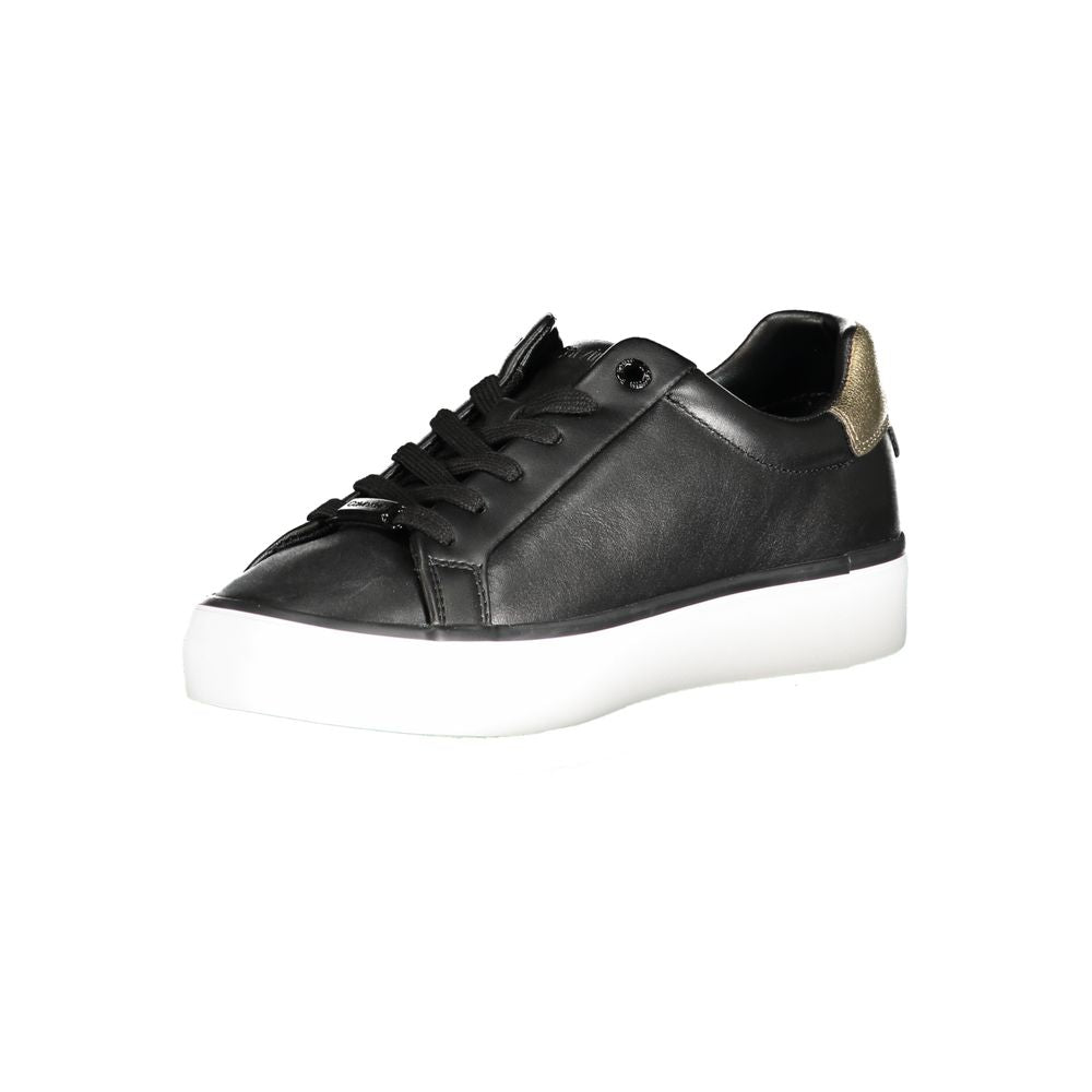 Calvin Klein Black Leather Women Sneaker | Regal Royce