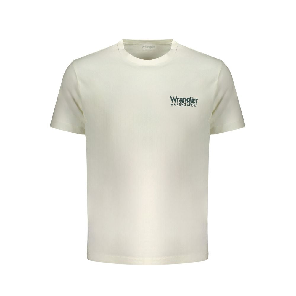 Wrangler Bianco Cotton Mens T-Shirt | Regal Royce