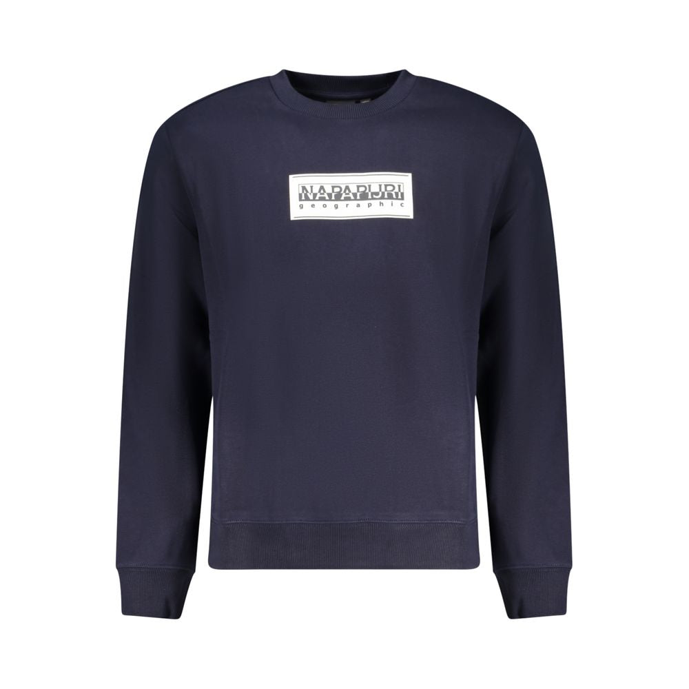 Napapijri Blue Cotton Men's Sweatshirt | Regal Royce
