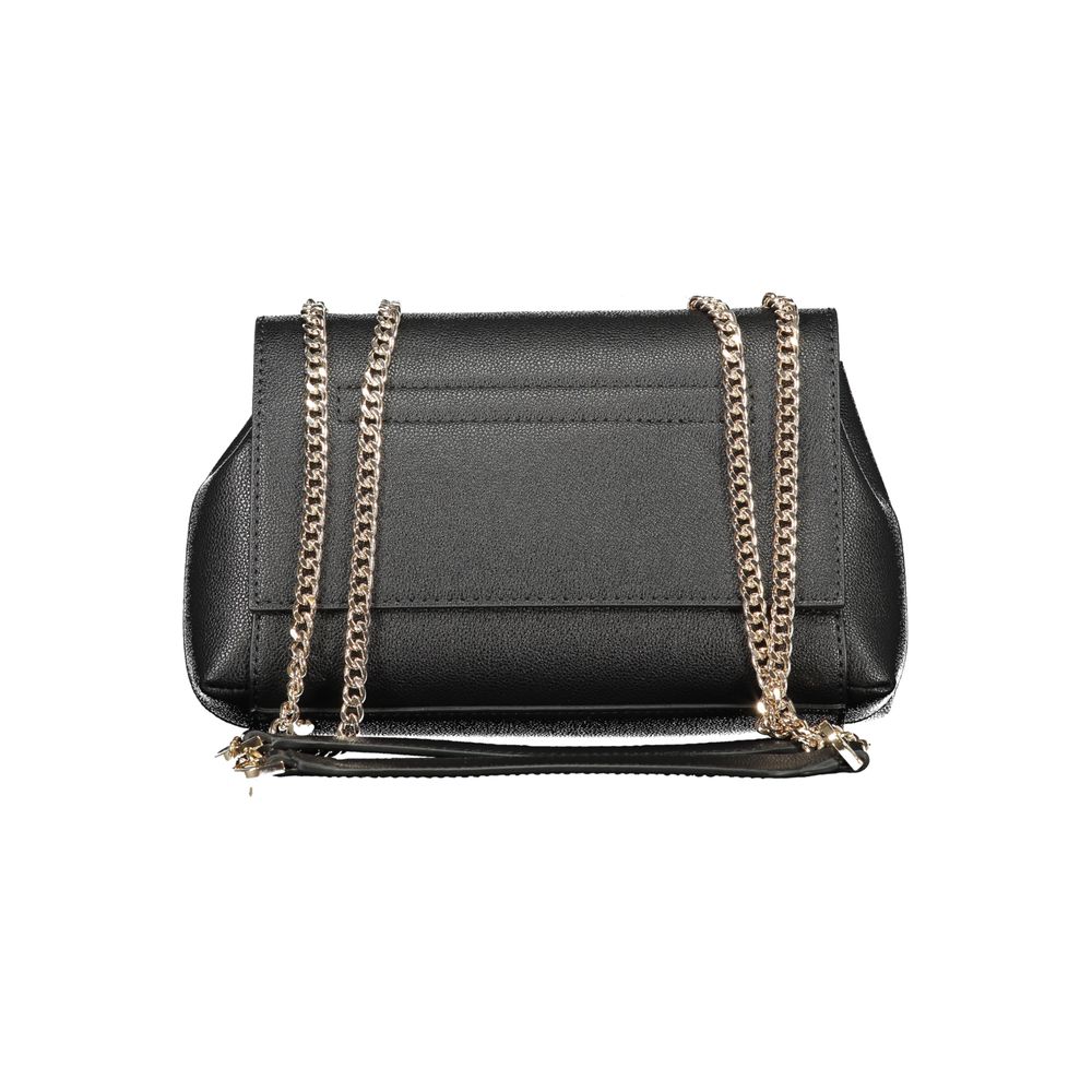 Guess Jeans Black Polyurethane Women Handbag | Regal Royce