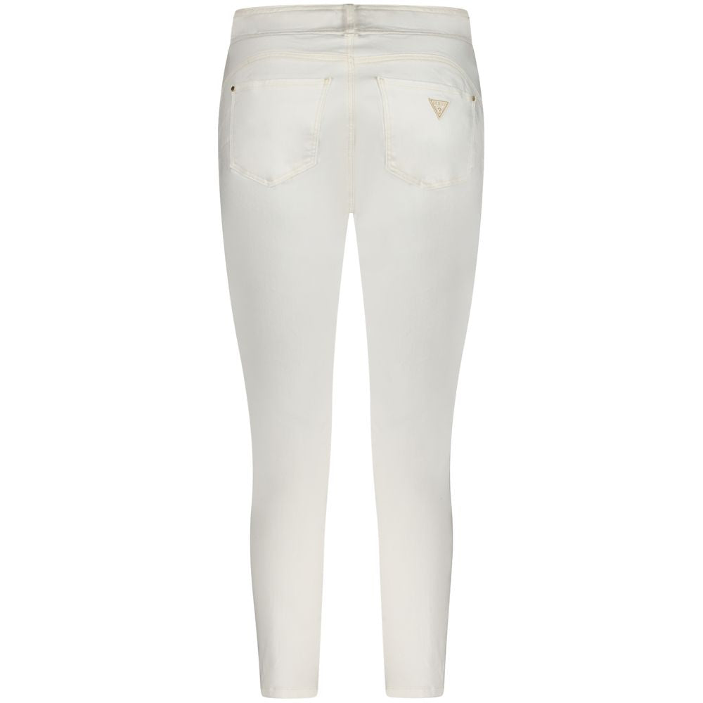 Guess Jeans White Cotton Women's Skinny Jean | Regal Royce