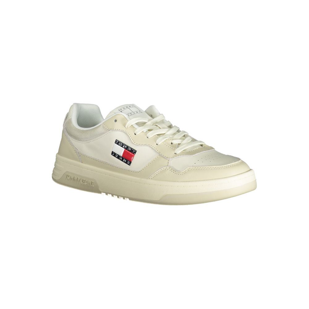 Tommy Hilfiger Beige Polyethylene Men Sneaker | Regal Royce