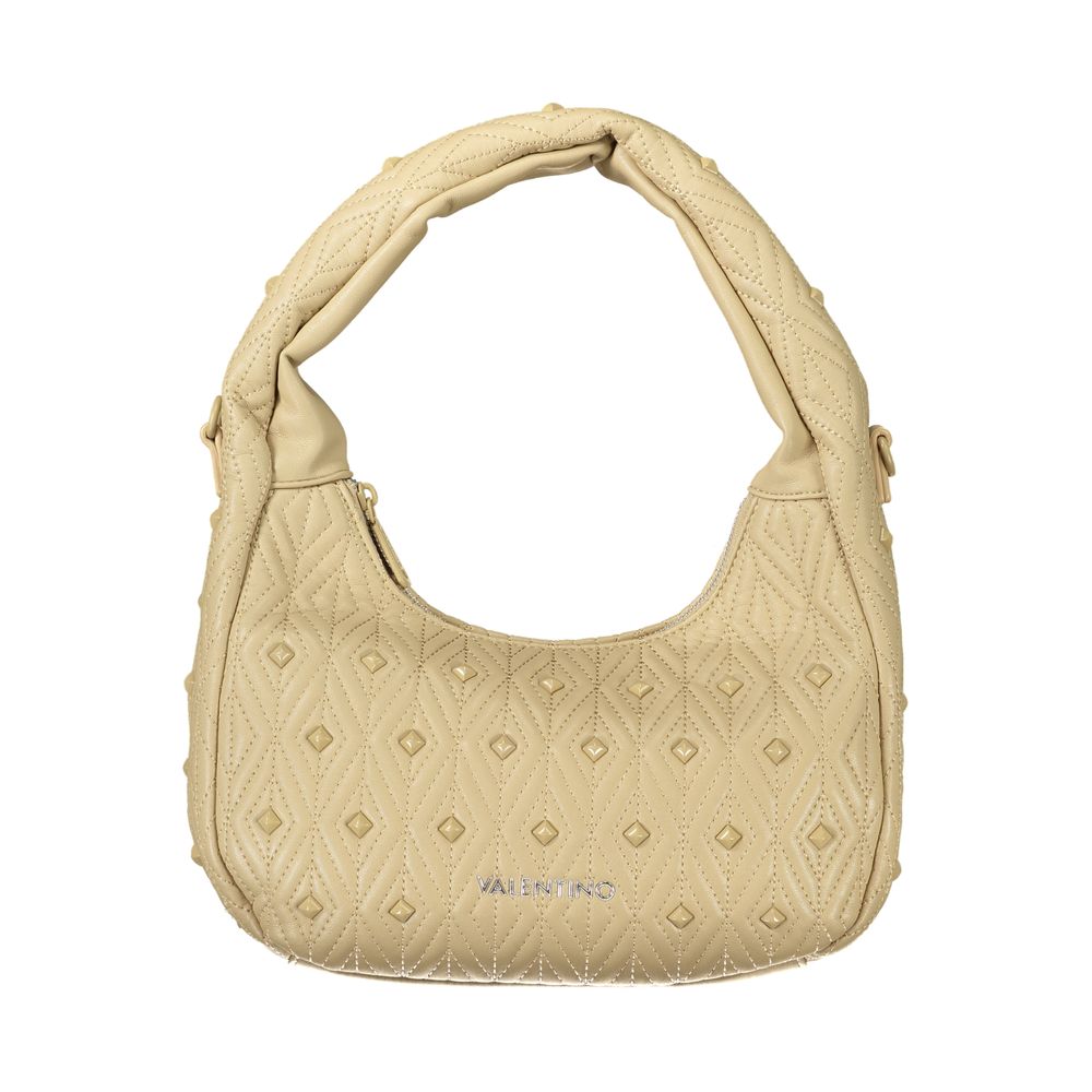 Mario Valentino Beige Polyurethane Women Handbag | Regal Royce