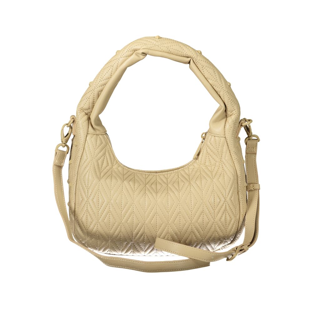 Mario Valentino Beige Polyurethane Women Handbag | Regal Royce