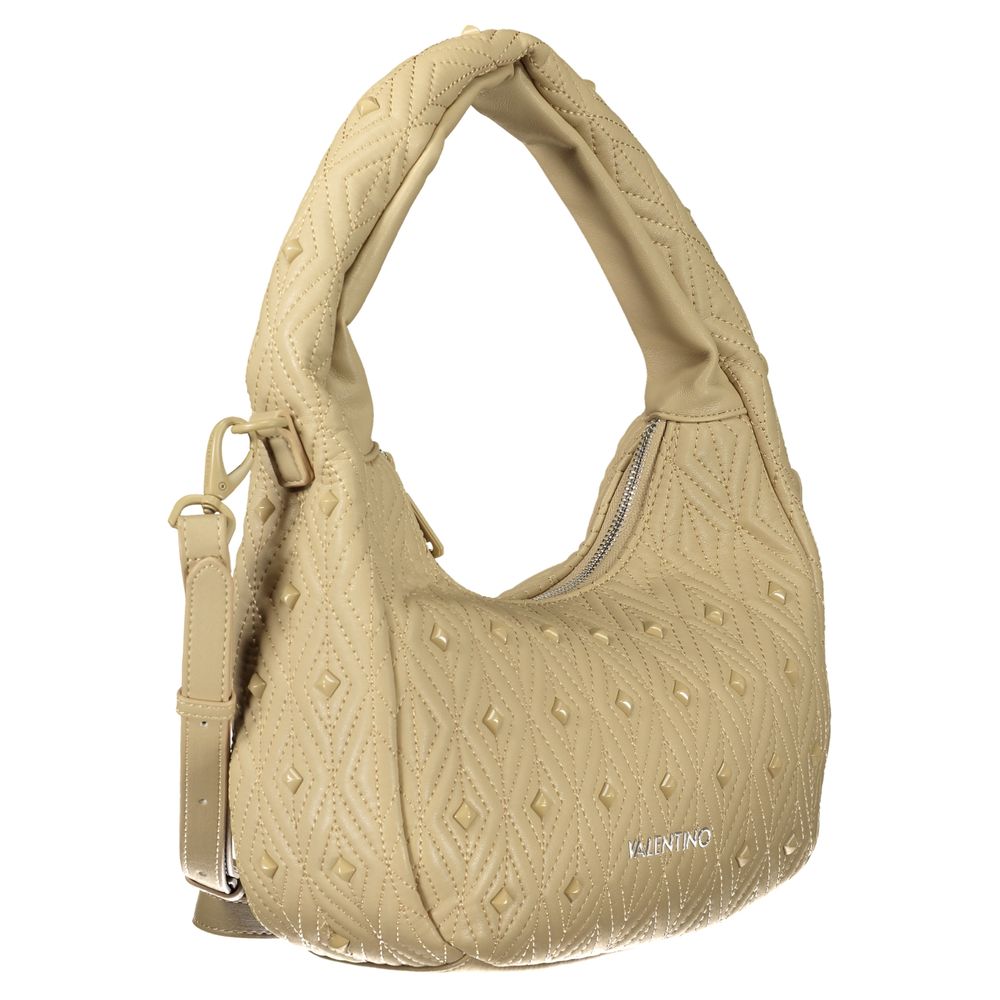Mario Valentino Beige Polyurethane Women Handbag | Regal Royce