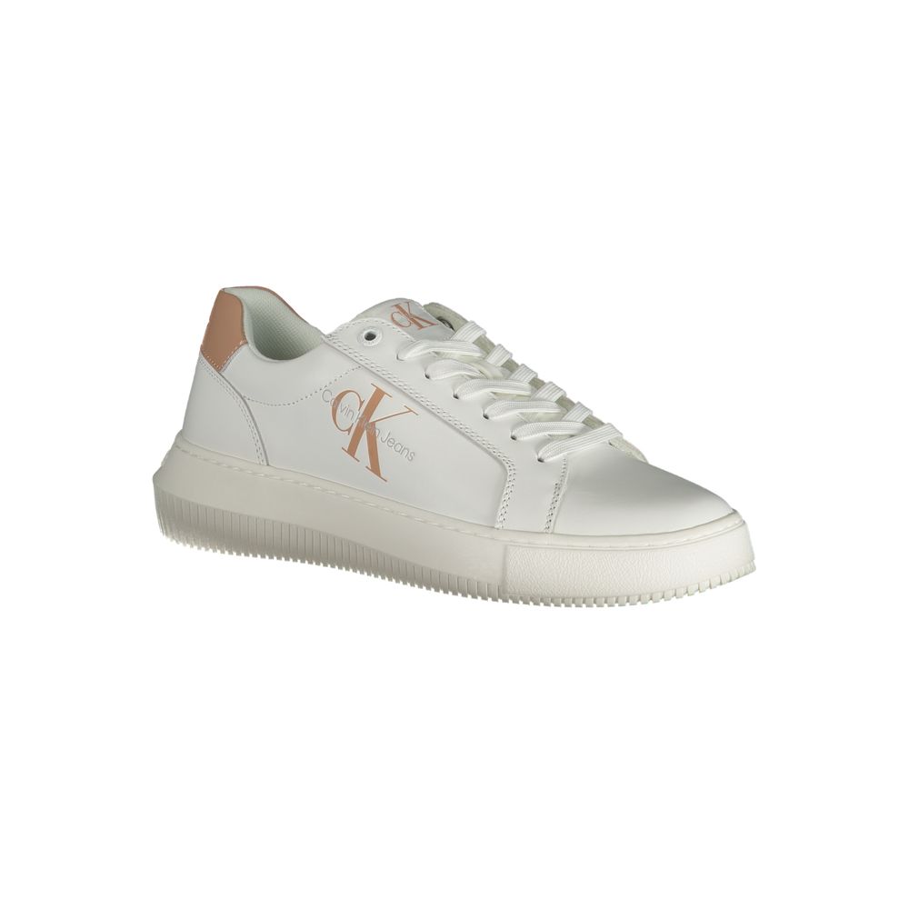 Calvin Klein White Leather Women Sneaker | Regal Royce