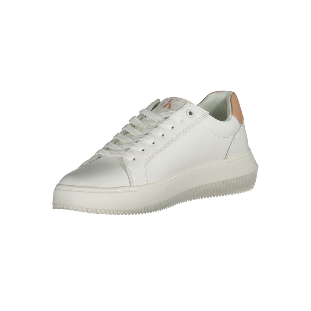 Calvin Klein White Leather Women Sneaker | Regal Royce