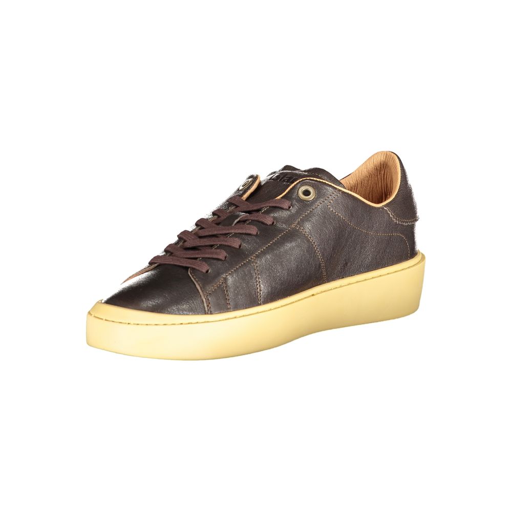 Blauer Marrone Leather Men Sneaker | Regal Royce
