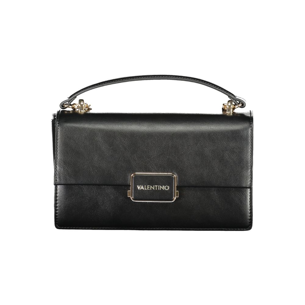 Mario Valentino Black Polyurethane Women Shoulder Bag | Regal Royce