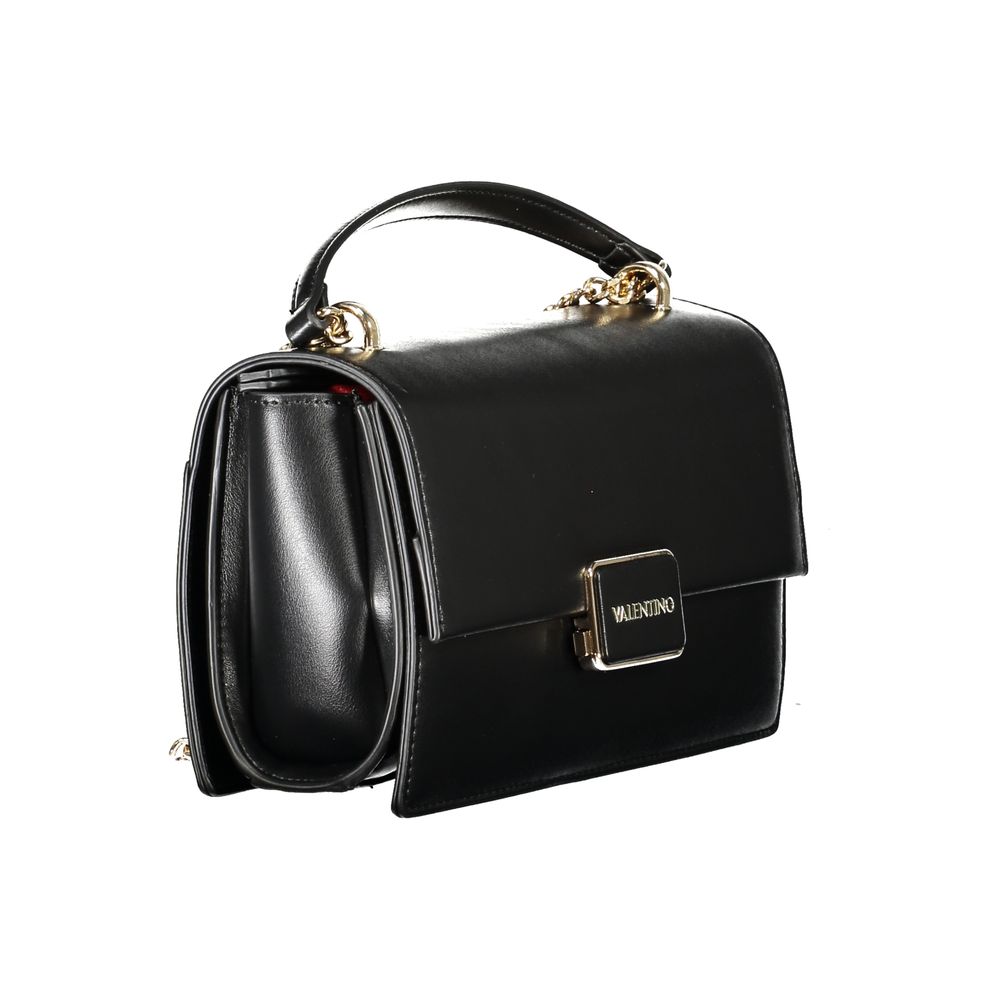Mario Valentino Black Polyurethane Women Shoulder Bag | Regal Royce