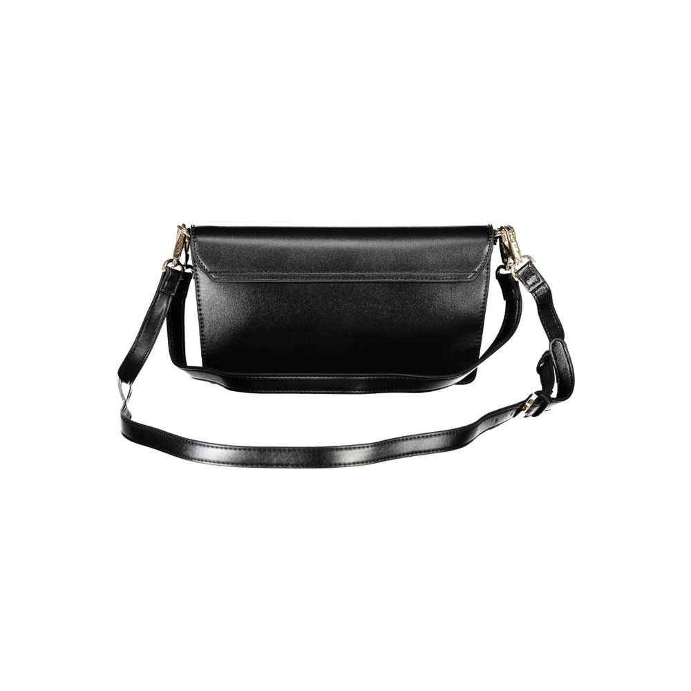 Mario Valentino Black Polyurethane Women's Bag | Regal Royce