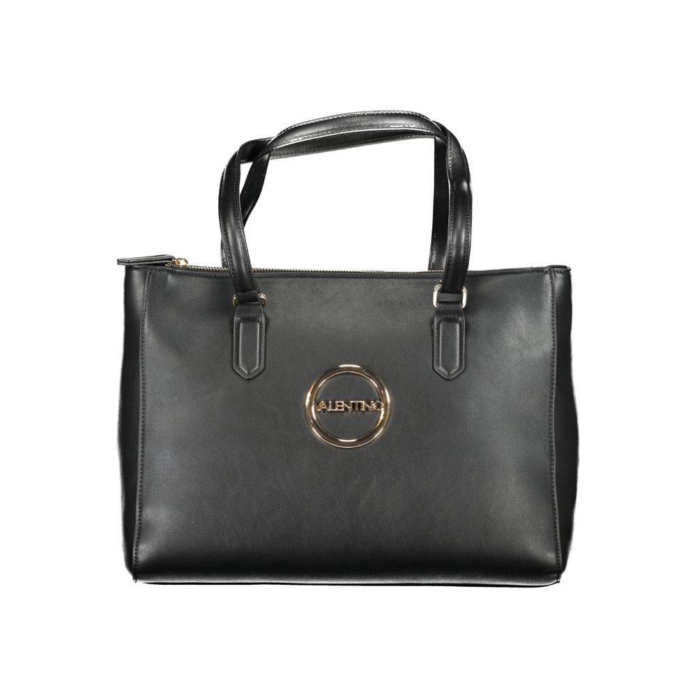 Mario Valentino Black Polyurethane Women's Bag | Regal Royce