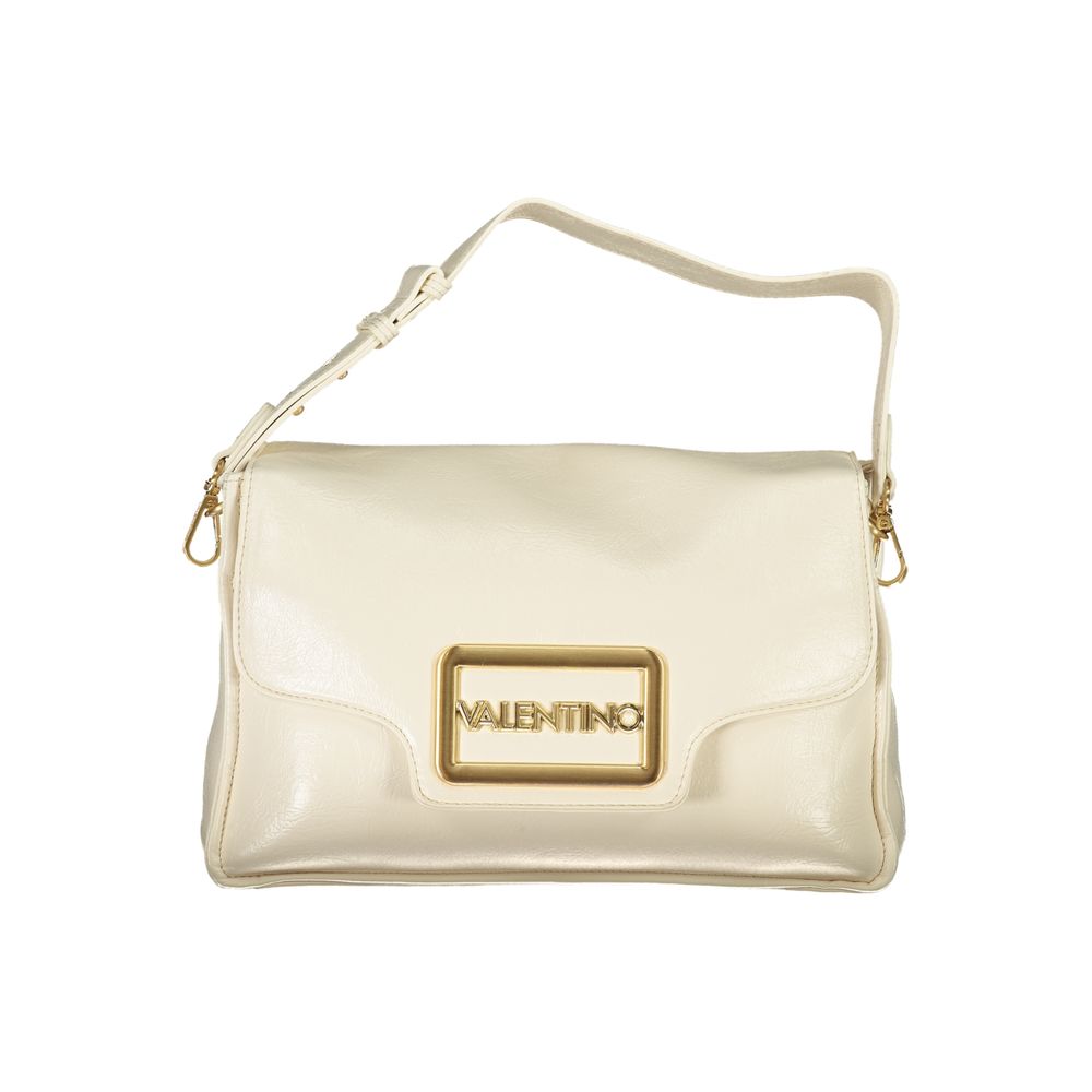 Mario Valentino Beige Polyurethane Women Handbag | Regal Royce