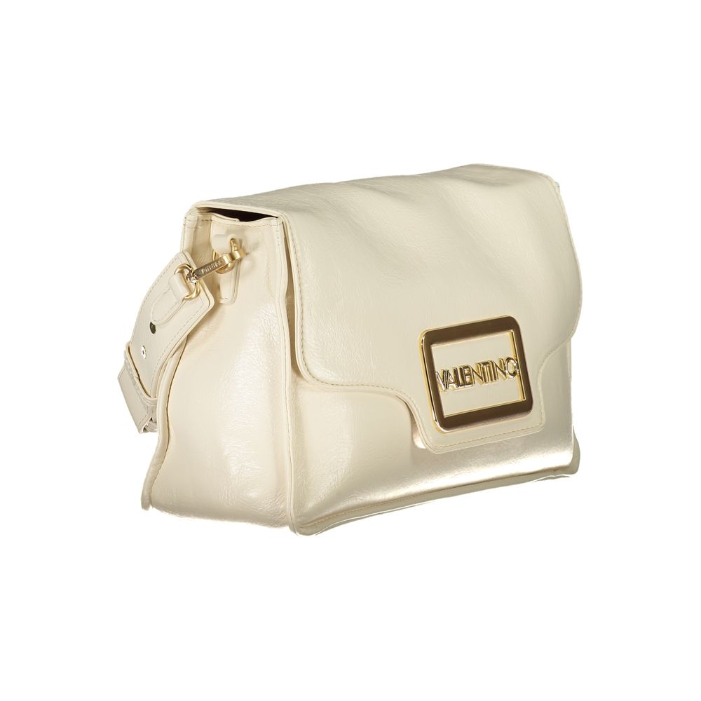 Mario Valentino Beige Polyurethane Women Handbag | Regal Royce