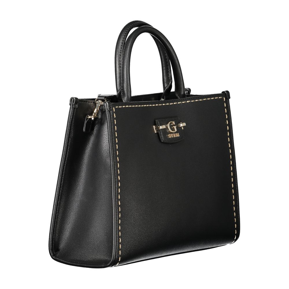 Guess Jeans Black Polyethylene Women Handbag | Regal Royce