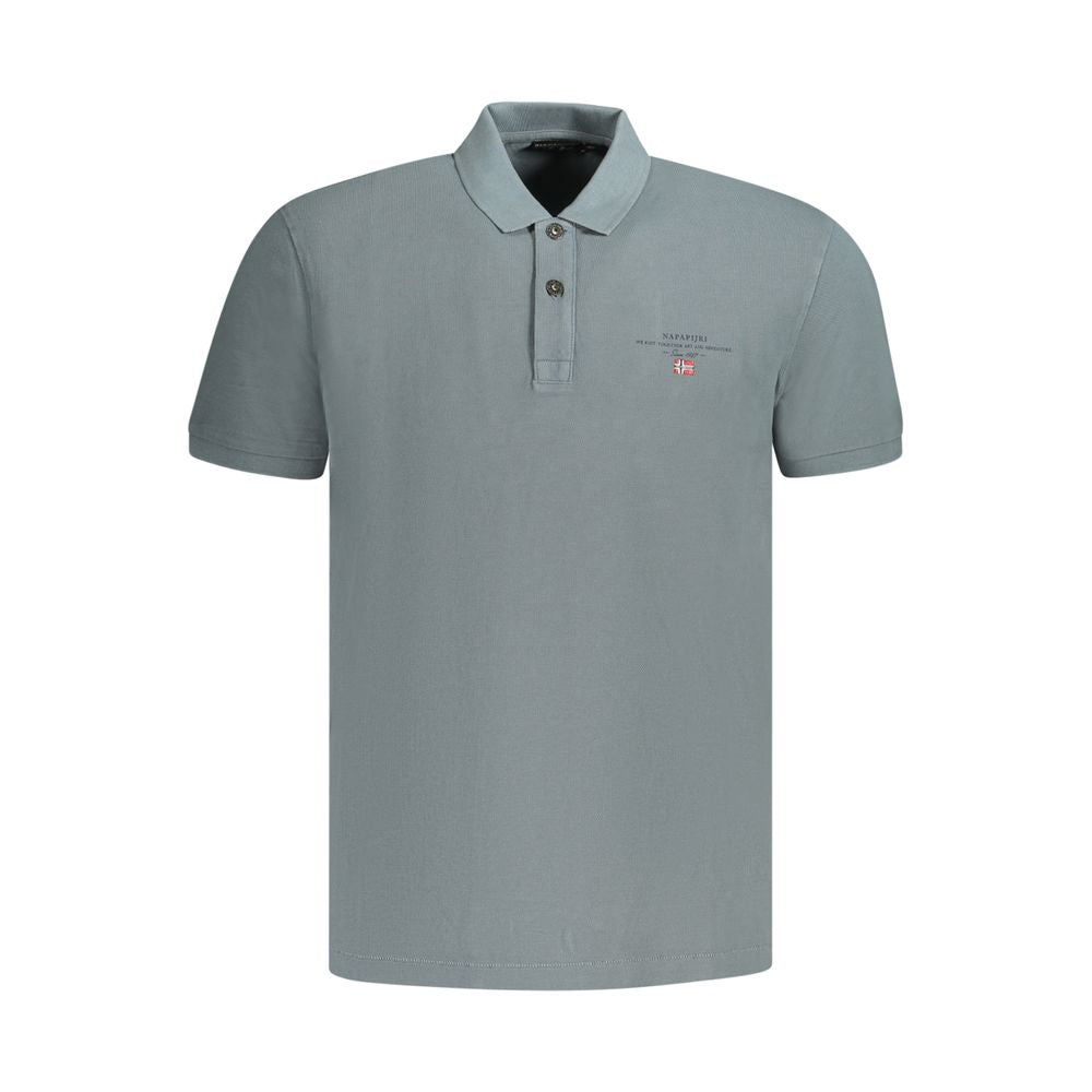 Napapijri Grigio Cotton Men Polo | Regal Royce