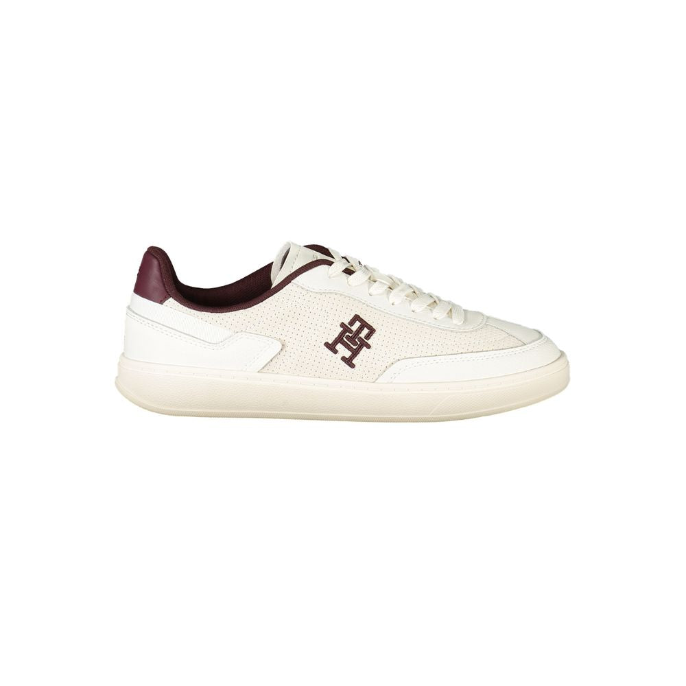 Tommy Hilfiger Beige Leather Women Sneaker | Regal Royce
