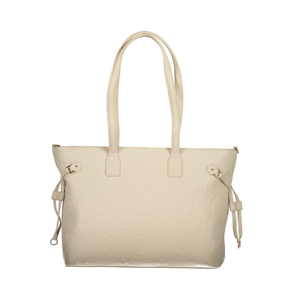 Mario Valentino Beige Polyurethane Women's Handbag | Regal Royce
