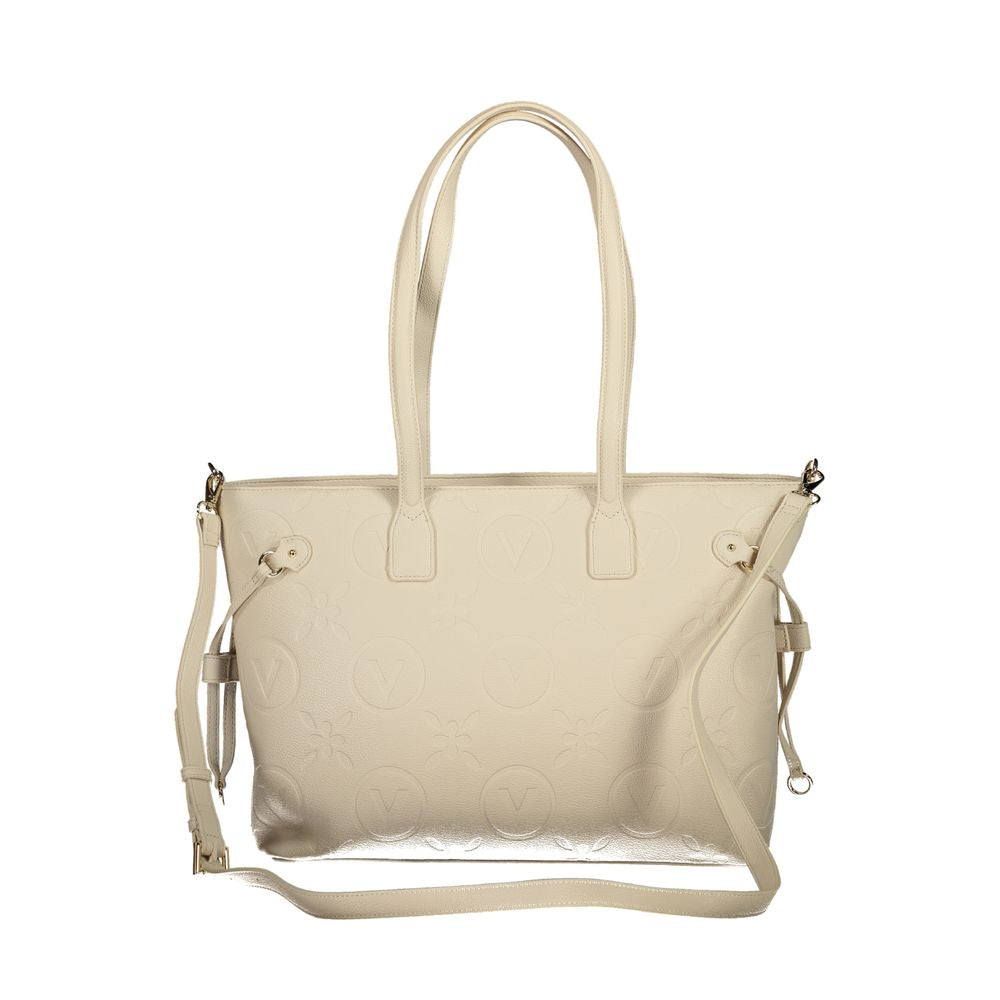 Mario Valentino Beige Polyurethane Women's Handbag | Regal Royce