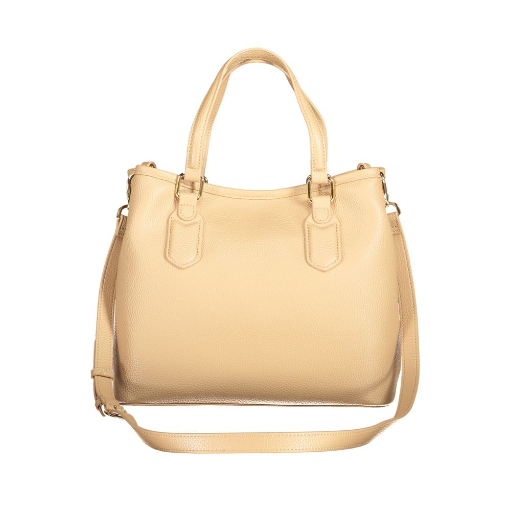 Mario Valentino Beige Polyurethane Women Handbag | Regal Royce