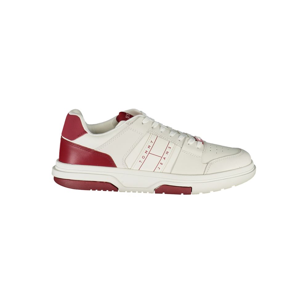 Tommy Hilfiger Red Leather Men Sneaker | Regal Royce