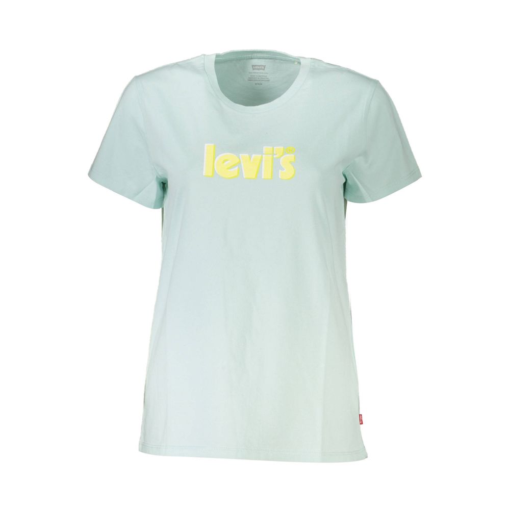 Levi's Blue Cotton Women T-Shirt | Regal Royce