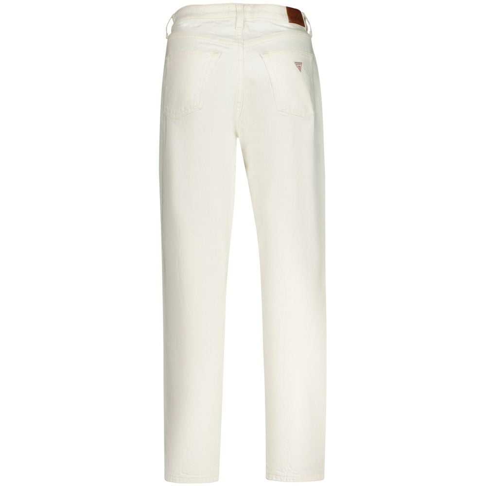 Guess Jeans White Cotton Women's Jeans | Regal Royce