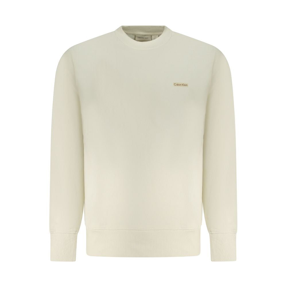 Calvin Klein Beige Cotton Men's Sweatshirt | Regal Royce