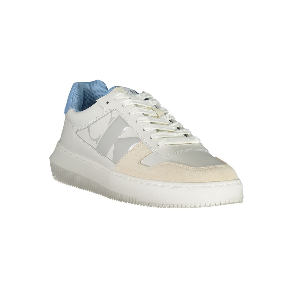 Calvin Klein Bianco Leather Mens Sneaker | Regal Royce