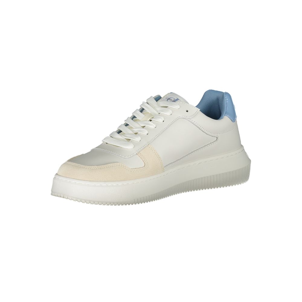 Calvin Klein Bianco Leather Mens Sneaker | Regal Royce