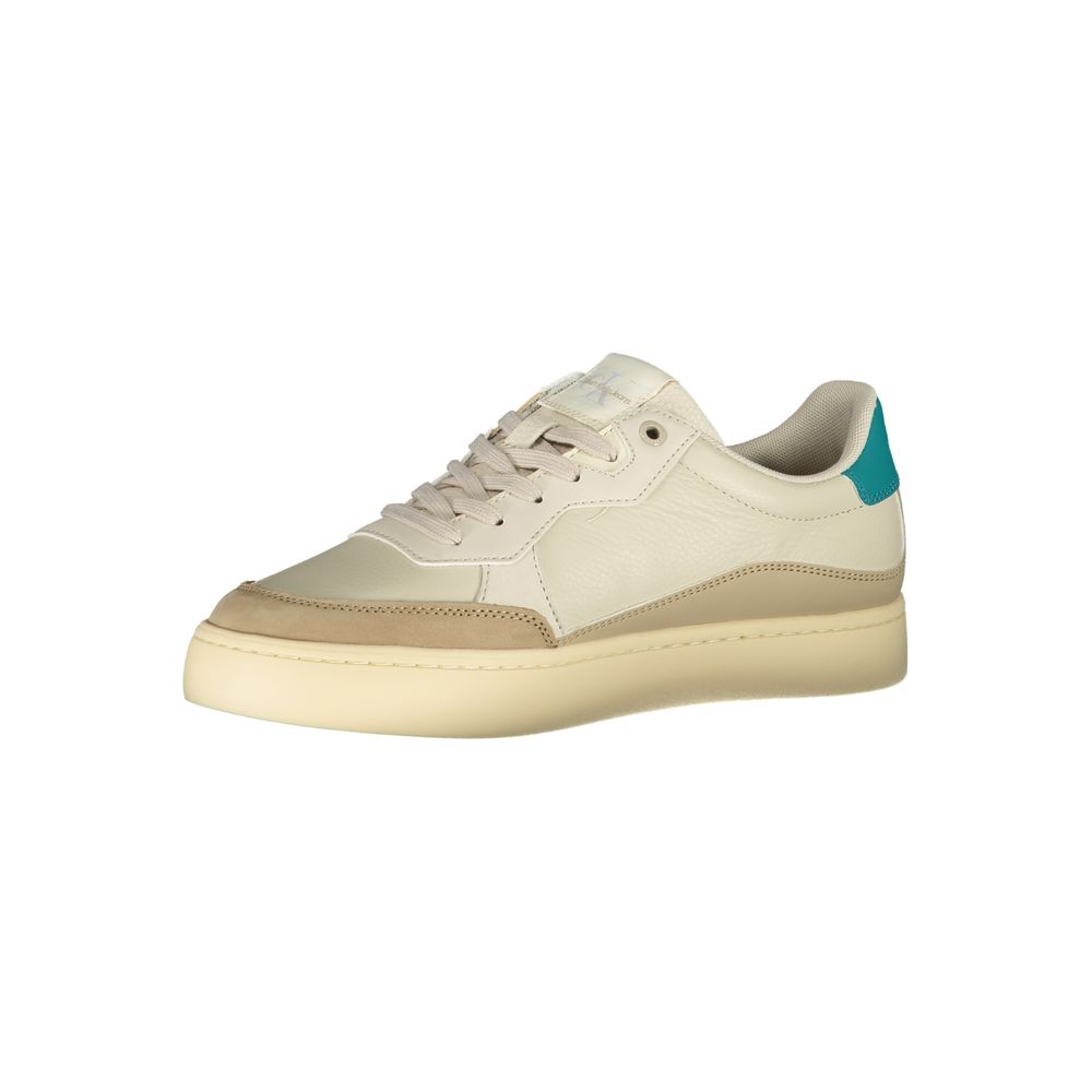 Calvin Klein Beige Polyurethane Men's Sneaker | Regal Royce
