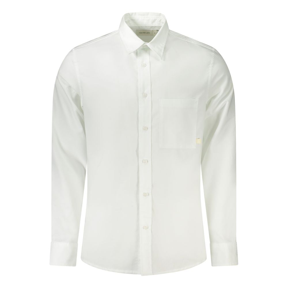 Calvin Klein White Cotton Men Shirt | Regal Royce