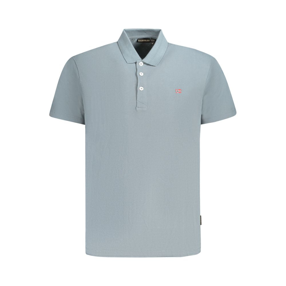 Napapijri Grigio Cotton Mens Polo | Regal Royce
