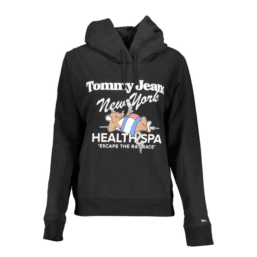 Tommy Hilfiger Black Cotton Women's Hoodie | Regal Royce