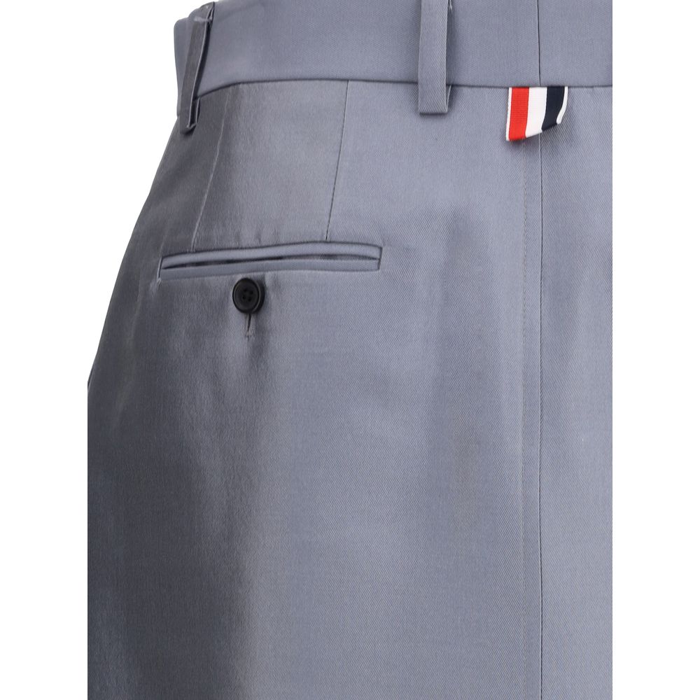 Thom Browne Gray Wool Midi Skirt | Regal Royce