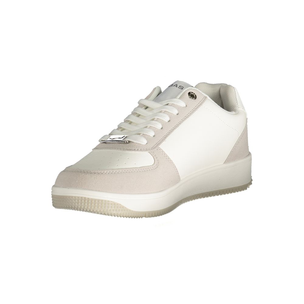 Gas White Polyester Men Sneaker | Regal Royce