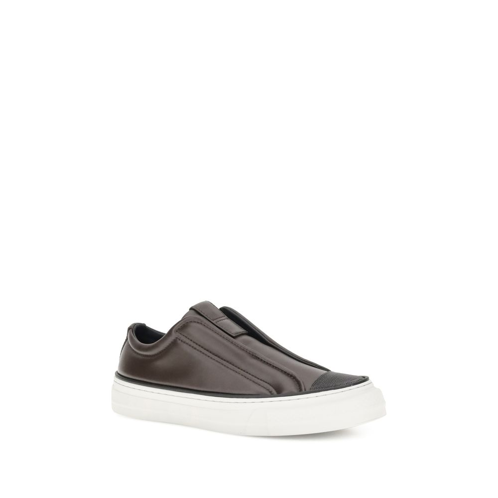 Brunello Cucinelli Black Rubber Low Top Sneakers | Regal Royce