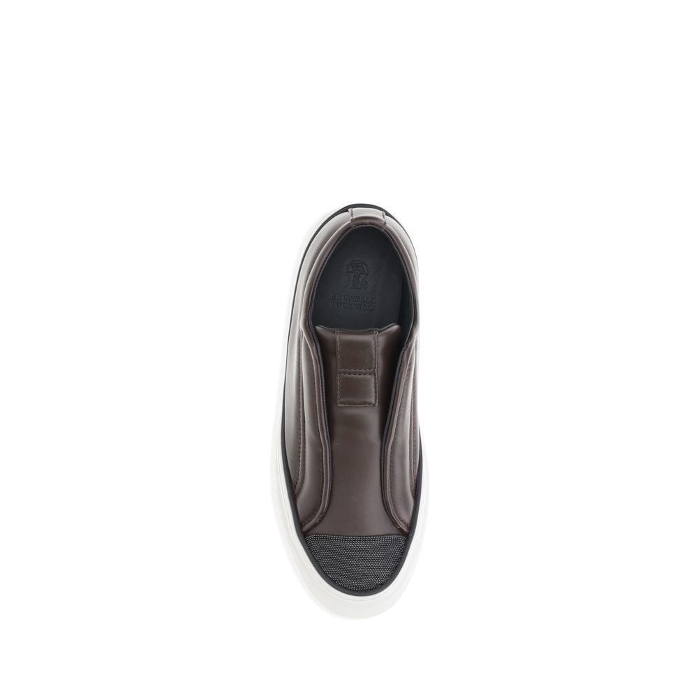Brunello Cucinelli Black Rubber Low Top Sneakers | Regal Royce
