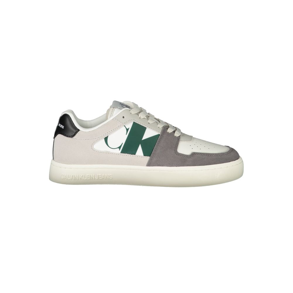 Calvin Klein White Polyester Men Sneaker | Regal Royce