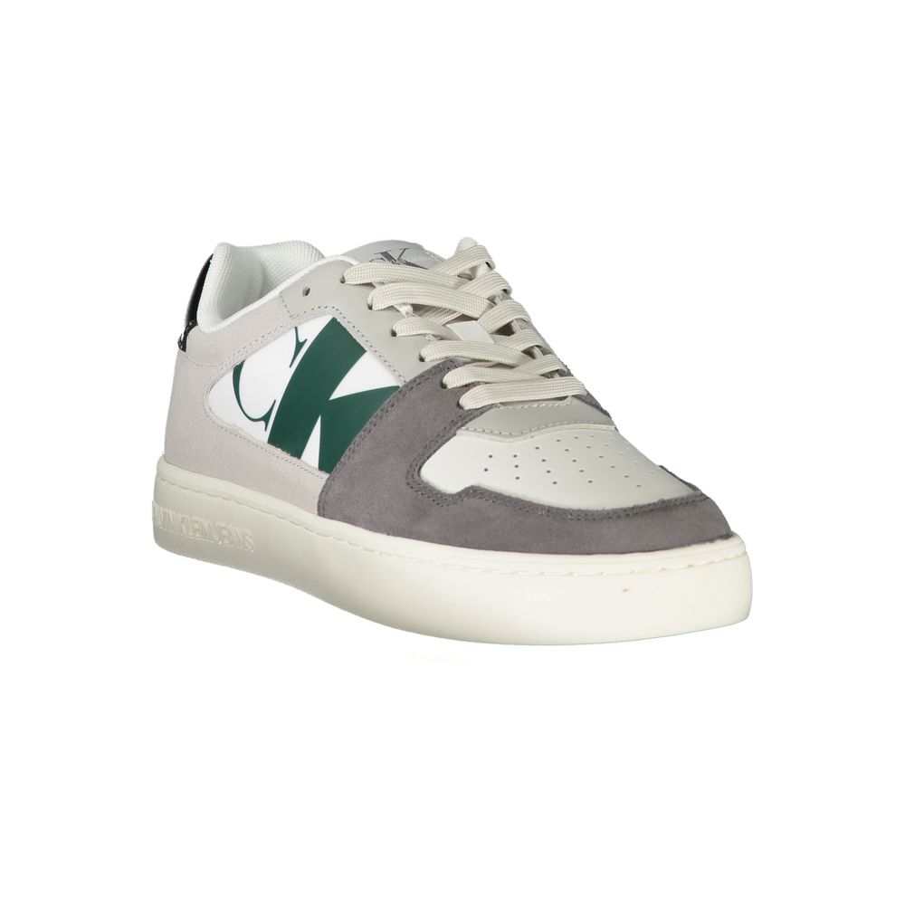Calvin Klein White Polyester Men Sneaker | Regal Royce