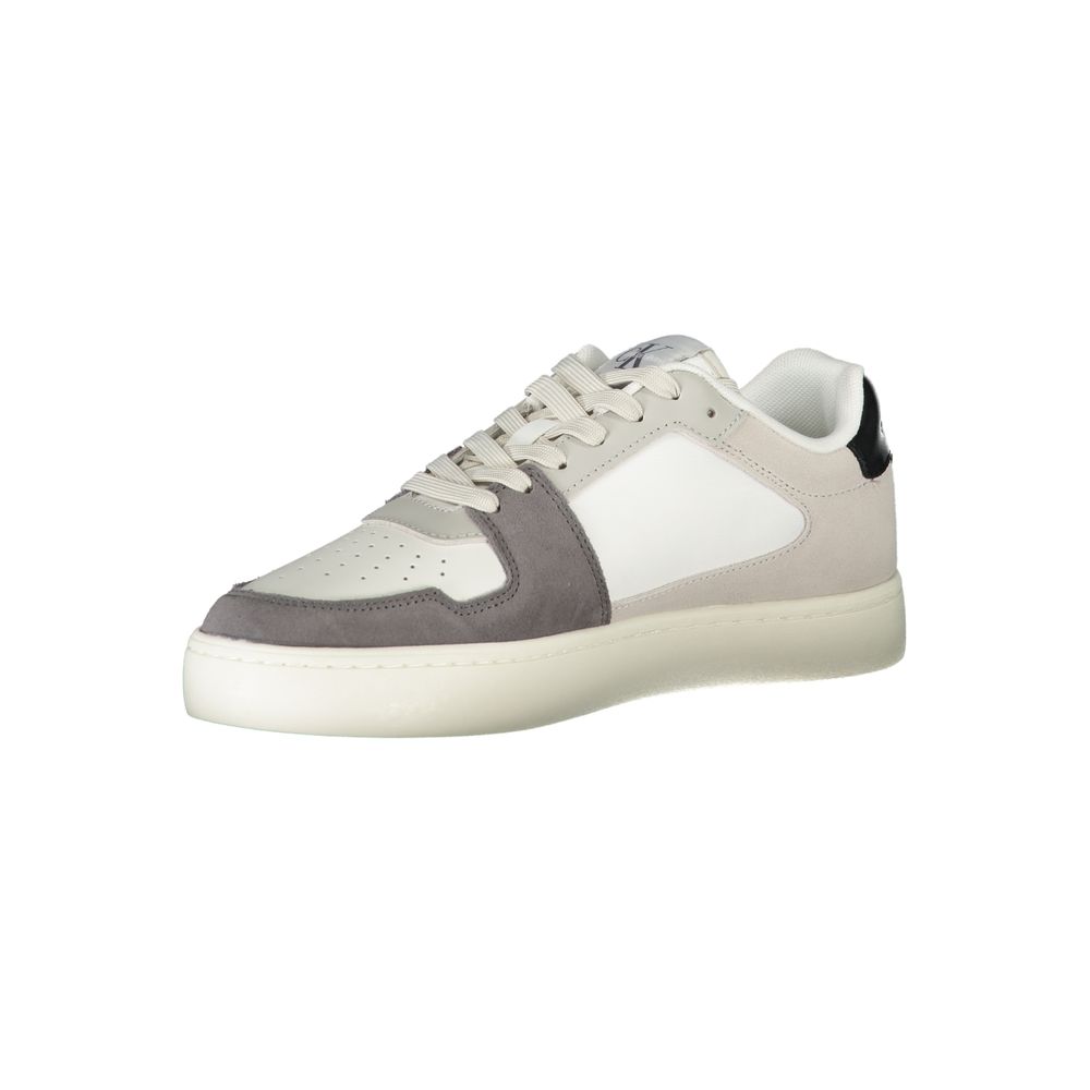 Calvin Klein White Polyester Men Sneaker | Regal Royce