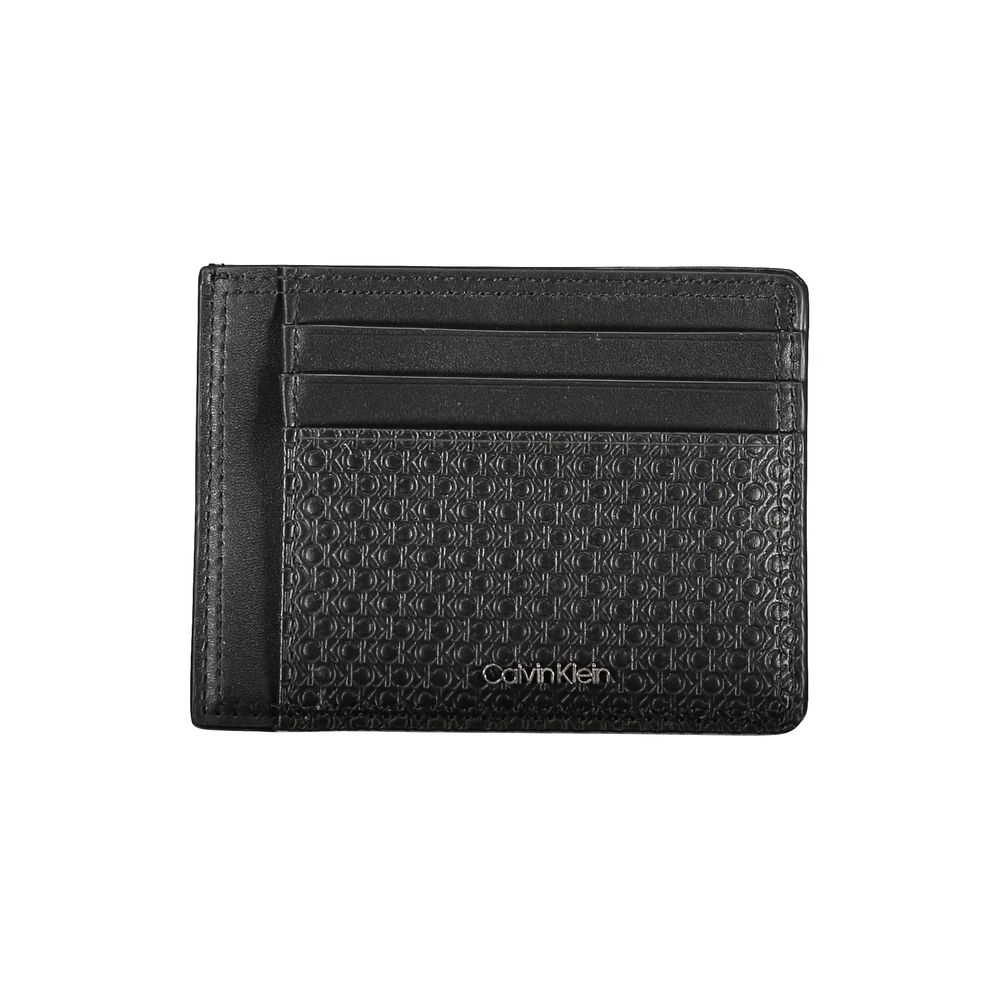 Calvin Klein Sleek Black Leather Coin Purse with Card Holder | Regal Royce