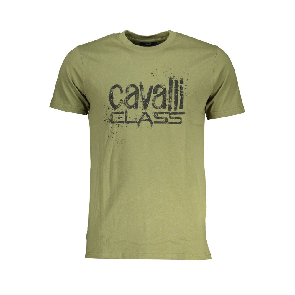 Cavalli Class Verde Cotton Men's T-Shirt | Regal Royce