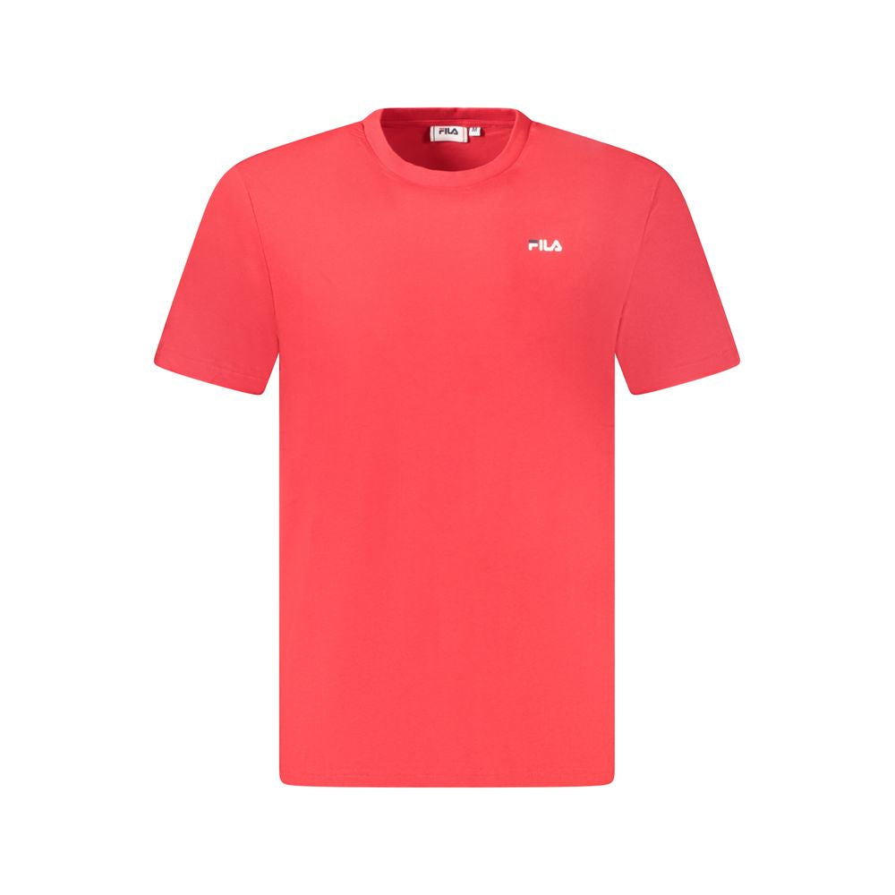 Fila Red Cotton Men T-Shirt | Regal Royce