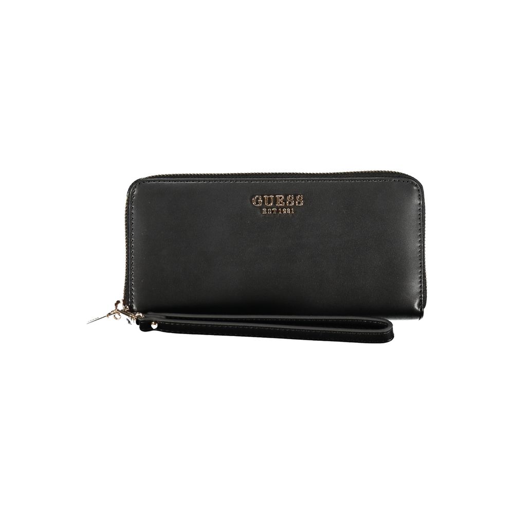 Guess Jeans Nero Polyurethane Women Wallet | Regal Royce