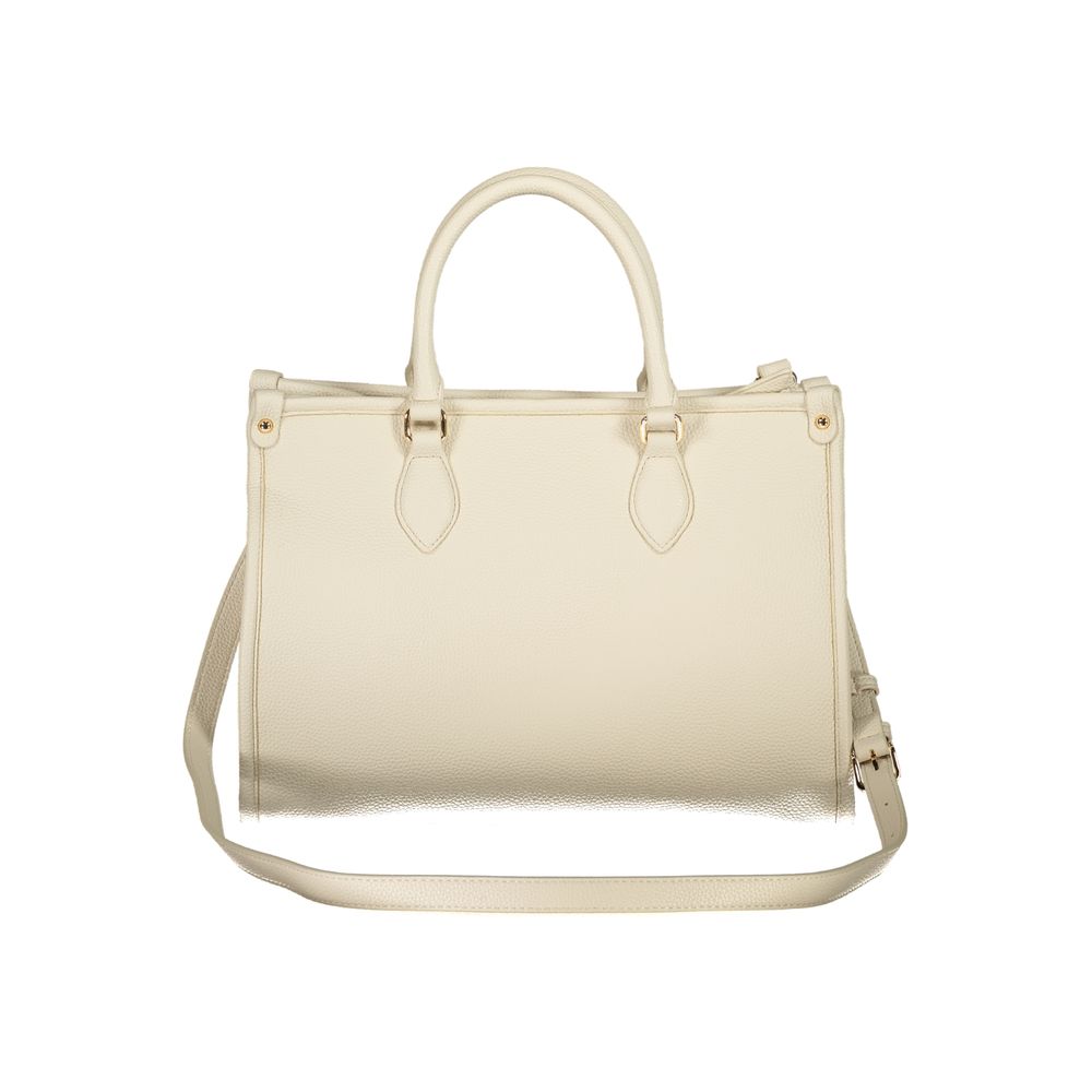 Mario Valentino Beige Polyurethane Women Handbag | Regal Royce