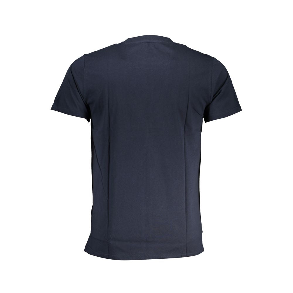Cavalli Class Blue Cotton Men T-Shirt | Regal Royce